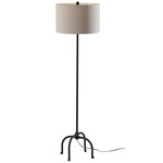Silos Floor Lamp - Black / Beige