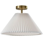 Scarlet Ceiling Light - Antique Brass / Off White