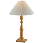 Rigby Table Lamp - Natural Wood / White