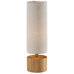 Brayden Lantern Table Lamp - Natural Wood / Off White