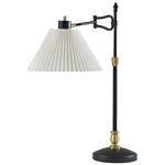Elijah Table Lamp - Black / Antique Brass / Off White