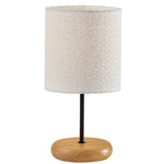 Brielle Table Lamp - Natural Wood / White