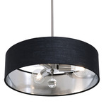 Celine Convertible Pendant - Satin Nickel / Black / Silver