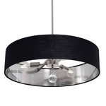 Celine Convertible Pendant - Satin Nickel / Black / Silver