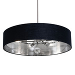 Celine Convertible Pendant - Satin Nickel / Black / Silver
