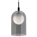 Kiran Pendant - Black / Smoke