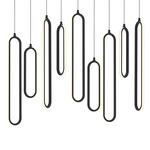 Sienna Color-Select Linear Multi Light Pendant - Black / White