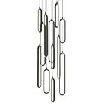Sienna Color-Select Round Multi Light Pendant - Black / White