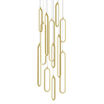 Sienna Color-Select Round Multi Light Pendant - Gold / White