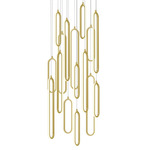 Sienna Color-Select Round Multi Light Pendant - Gold / White