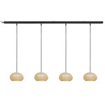 Outrack Garota Outdoor Multi Light Linear Pendant - Aluminum / Beige