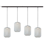 Outrack Nans Outdoor Multi Light Linear Pendant - Aluminum / Beige