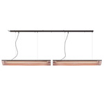 Outrack Nans Balis Outdoor Linear Pendant - Aluminum / Red