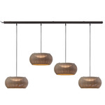 Outrack Perris Outdoor Multi Light Linear Pendant - Aluminum / Brown