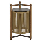 Kando Outdoor Portable Floor Lamp - Teak Wood / Nautical Cord