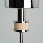 Topanga Petite Table Lamp - Polished Nickel / Natural Maple