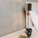 Topanga Petite Table Lamp - Polished Nickel / Natural Walnut