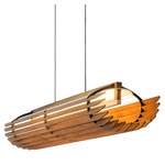 Lex Linear Pendant - Black / Walnut