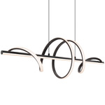 Spin Color-Select Linear Pendant - Black / Frosted