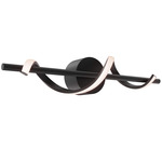 Spin Color-Select Wall Sconce - Black / Frosted