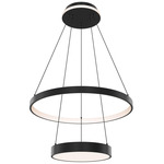 Drop Color-Select 2-Tier Pendant - Black / White