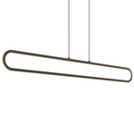 Atom Color-Select Linear Pendant - Black / Frosted