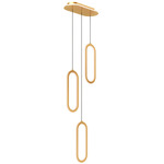 Atom Color-Select Cluster Pendant - Gold / Frosted
