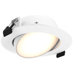 Fusion Color-Select Gimbal Recessed Panel Light - White / Frosted