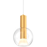 Iris Color-Select Pendant - Gold / Clear