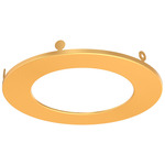 4 Inch Round Recessed Panel Trim Accessory - Gold
