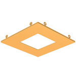 4 Inch Square Recessed Panel Trim Accessory - Gold