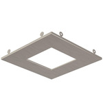 4 Inch Square Recessed Panel Trim Accessory - Satin Nickel