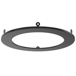 5 Inch Round Recessed Panel Trim Accessory - Black