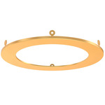 5 Inch Round Recessed Panel Trim Accessory - Gold