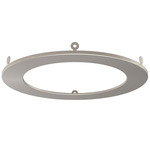 5 Inch Round Recessed Panel Trim Accessory - Satin Nickel