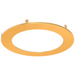 6 Inch Round Recessed Panel Trim Accessory - Gold