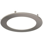 6 Inch Round Recessed Panel Trim Accessory - Satin Nickel