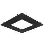 6 Inch Square Recessed Panel Trim Accessory - Black