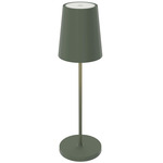 Glam Color-Select Outdoor Portable Table Lamp - Sage Green