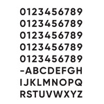 SQS Wall Sconce Adhesive Character Set - Black