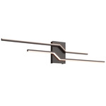 Lightning Color-Select Bathroom Vanity Light - Black / White