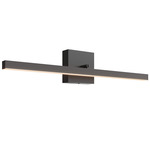Portrait Swivel Picture / Bathroom Vanity Light - Black / White