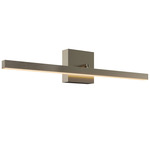 Portrait Swivel Picture / Bathroom Vanity Light - Satin Nickel / White