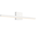 Portrait Swivel Picture / Bathroom Vanity Light - White / White