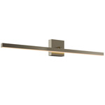 Portrait Swivel Picture / Bathroom Vanity Light - Satin Nickel / White