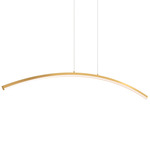Sway Curved Color-Select Linear Pendant - Gold / White