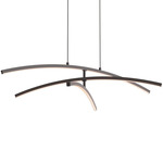 Sway 3 Curved Color-Select Linear Pendant - Black / White