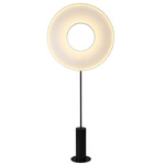 Iris Totem Floor Lamp - Black Marble / White