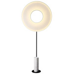 Iris Totem Floor Lamp - White Marble / White