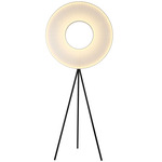 Iris Tripod Floor Lamp - Black / White